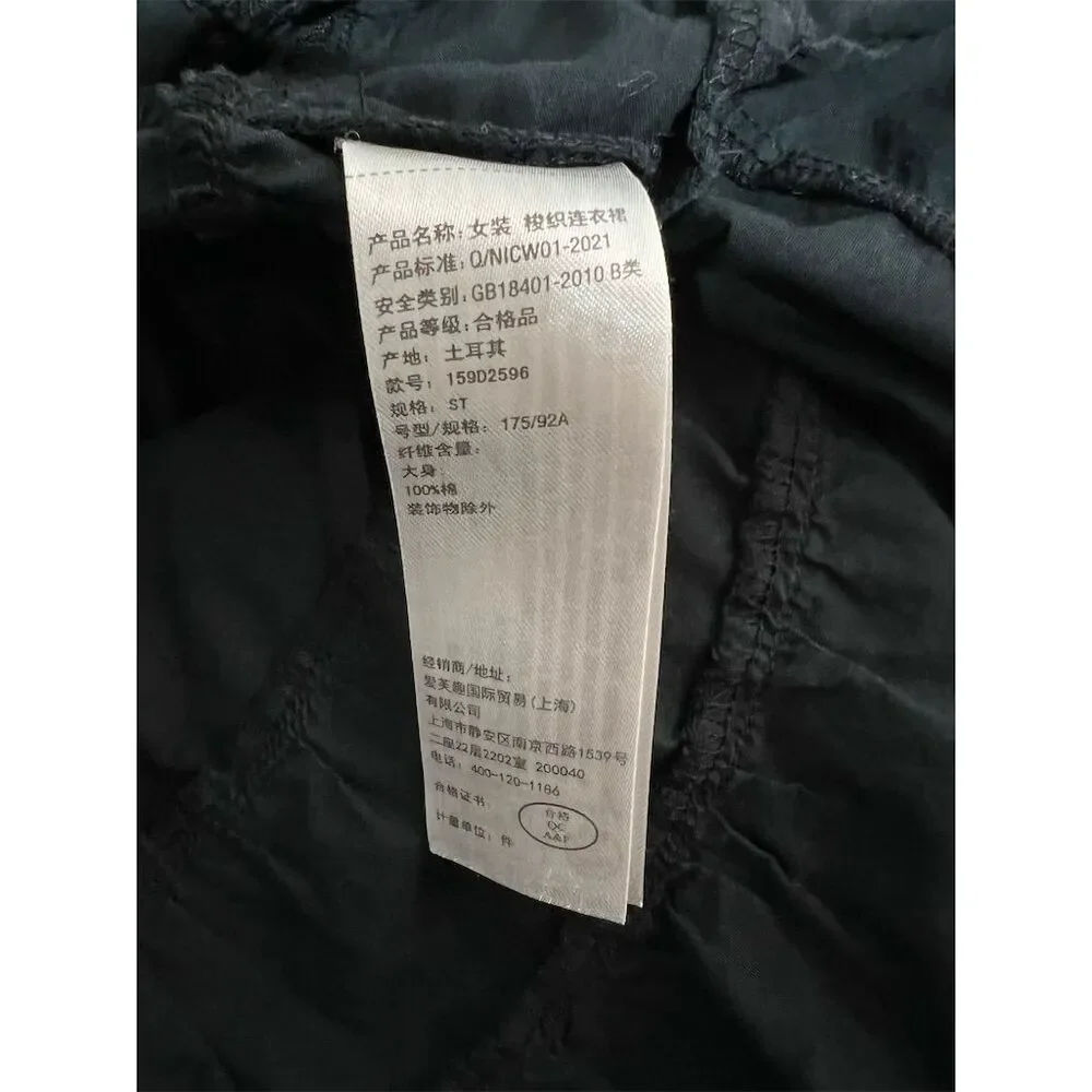 Abercrombie & Fitch Women's Black Tiered Midi Dress Size S Casual